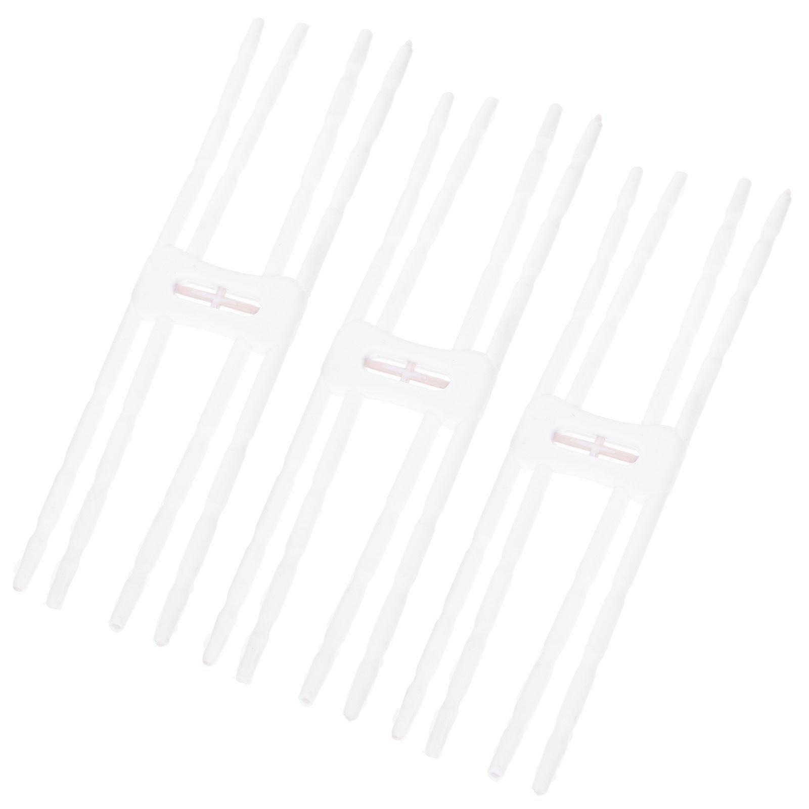 Action Figure Stand Doll Stand for Stable Display 6Pcs White Plastic