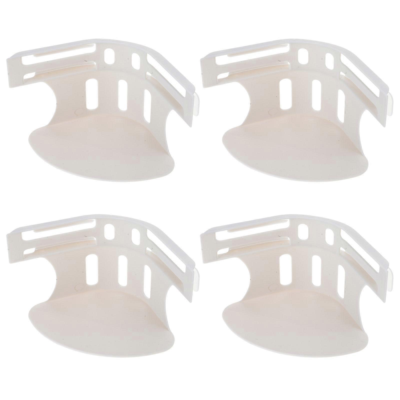 Set of 4 Bed Sheet Fasteners Secure for Twin Mattresses Quick Installation Keep Linens Smooth and Taut  White