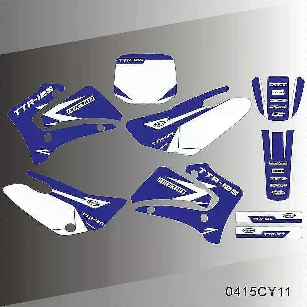 for For YAMAHA TTR 125 TTR125 2000 2001 2002 2003 2004 2005 2006 2007 Graphics Decals Stickers Motorcycle Background Custom