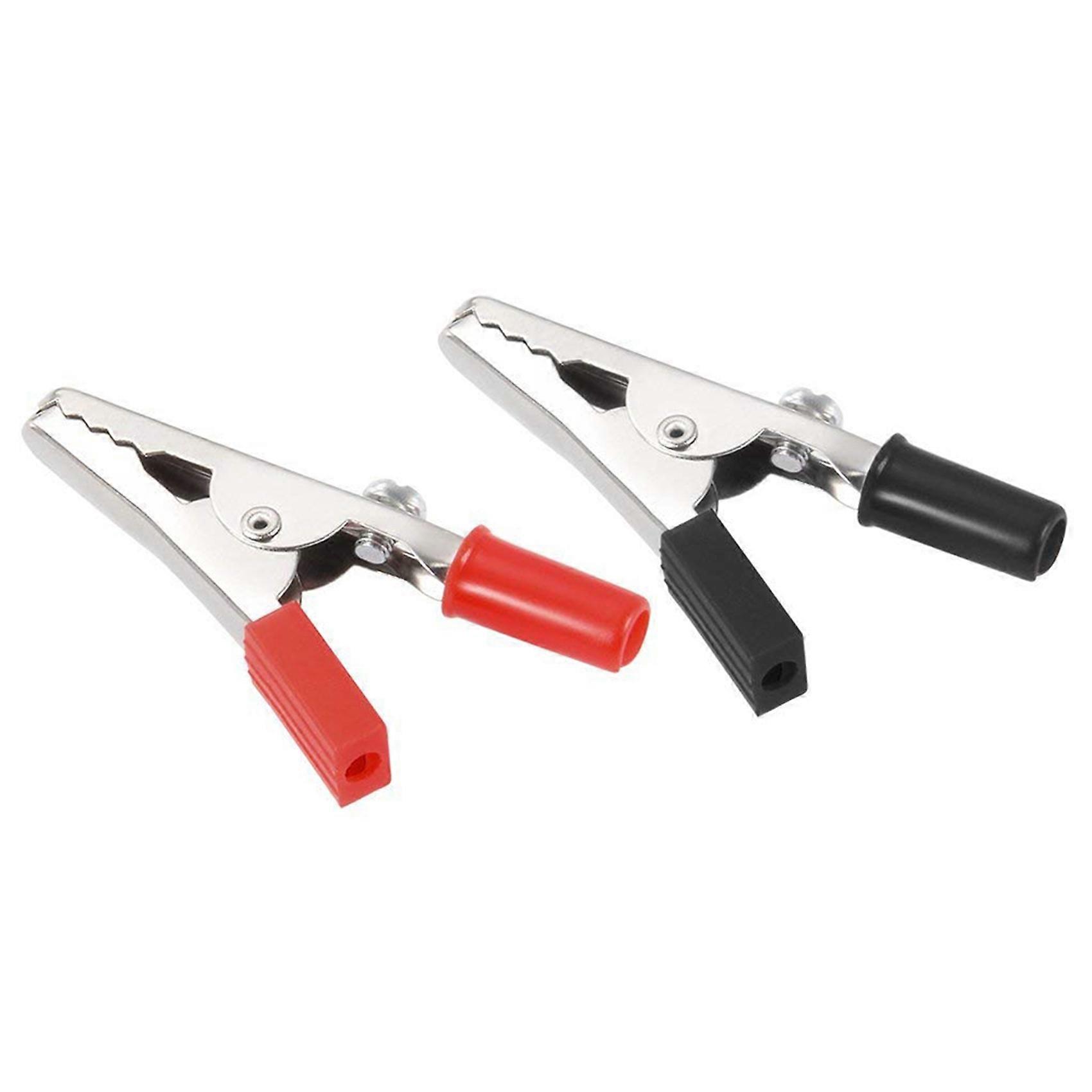 3X 10A Handle Electrical Crocodile Alligator Clips