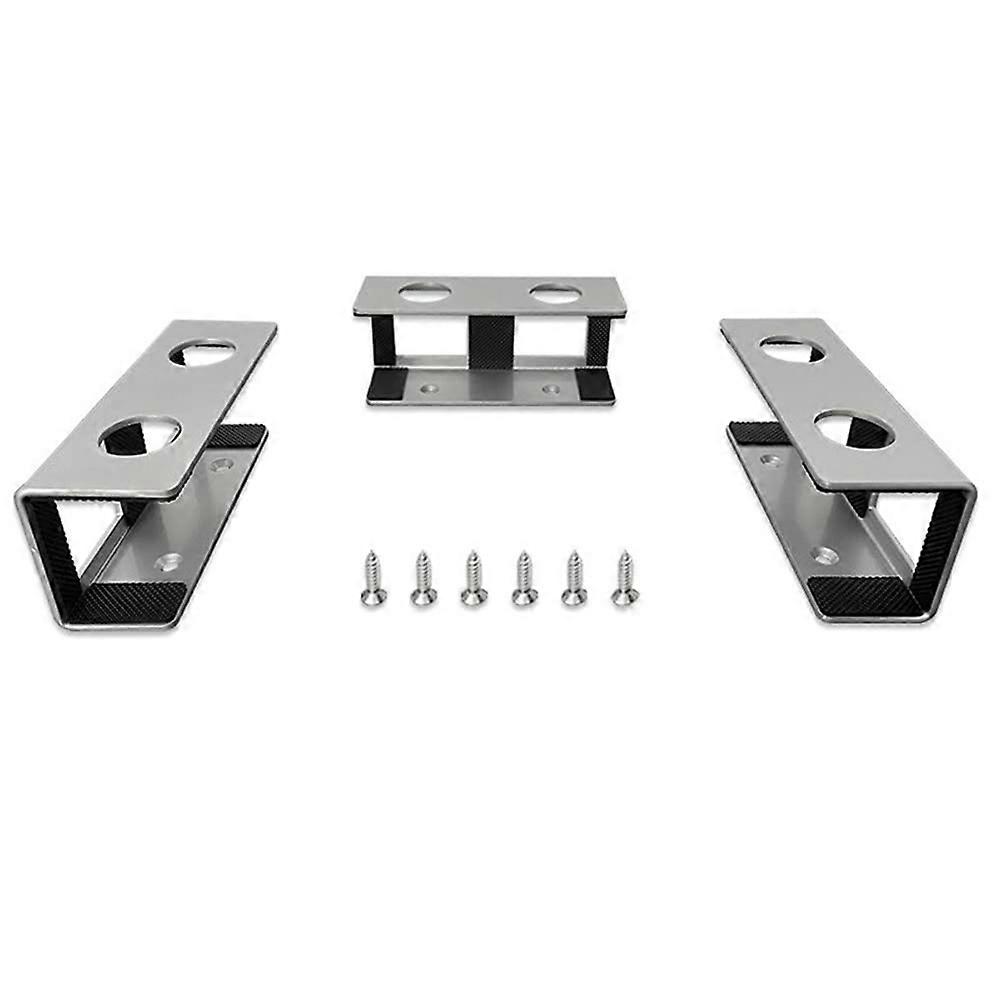 3 Pieces of Off-Stage Laptop Bracket, Under-Table Bracket is Suitable for Laptop, Under-Table Laptop Tray Silver