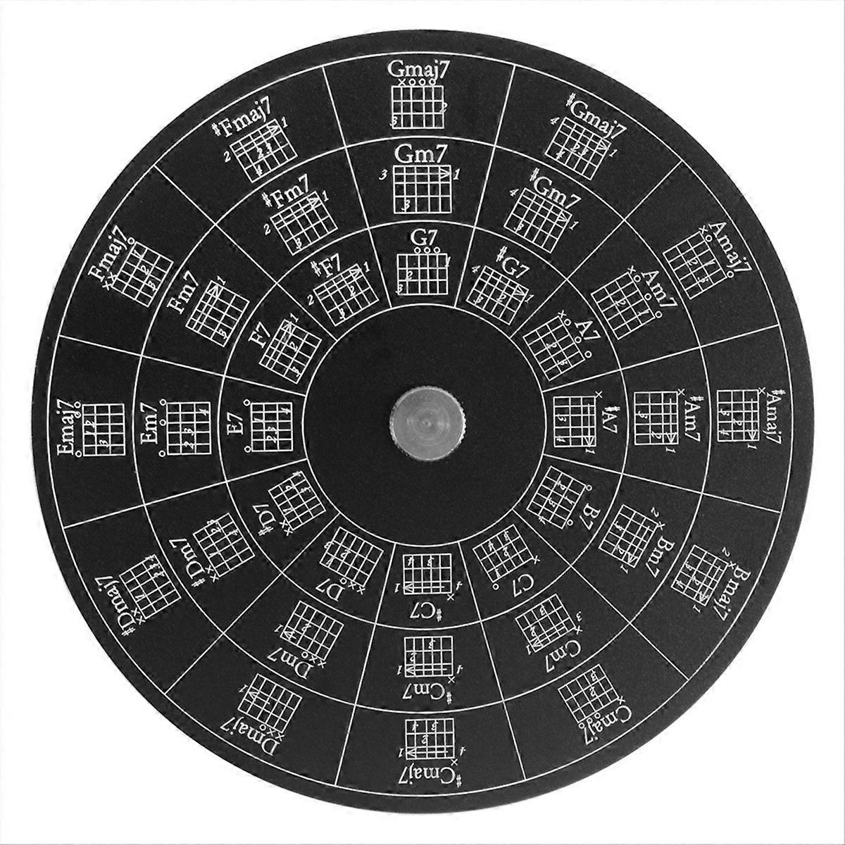 Gitár akkordkerék, dallam eszköz talp nélkül gitártanuláshoz