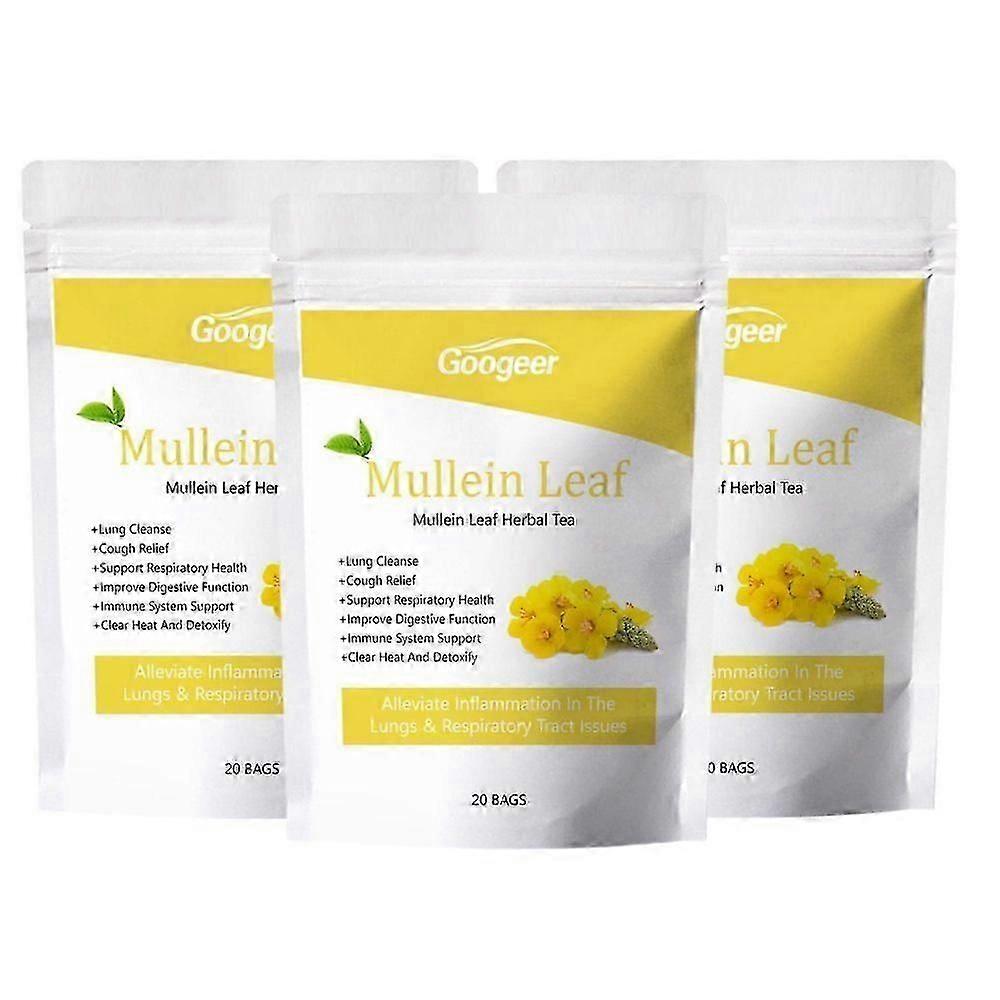 Nye teposer med mulleinblader Urtete for lungerensende pust og hostelindrende te, ZHID7