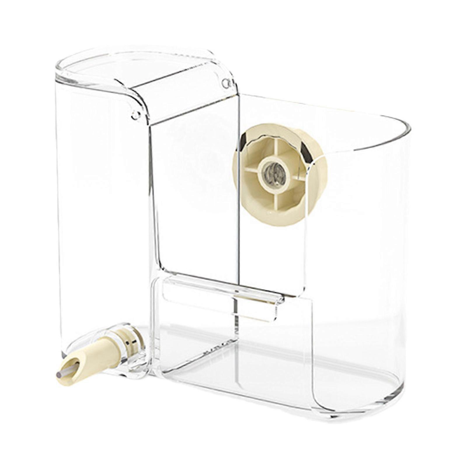 Parrots Water and Food Dispenser MutliPurpose Adjustable Flows Control Modern Waterer Feeder for Bird Feeding Supply Multicolor