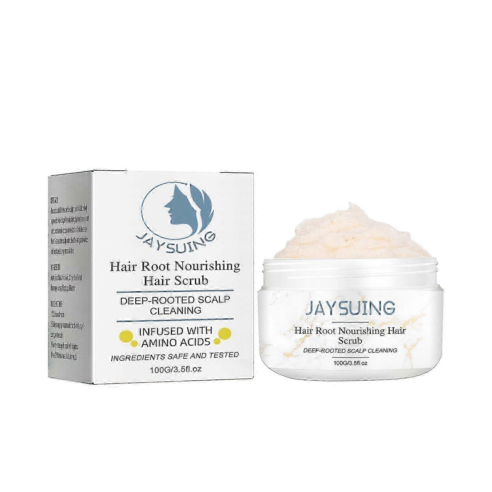 Nourishing Hair Root Scrub with Sea Salt & Ginger Extract  Deep Cleansing, Stimulates Hair Growth, Adds Volume & Texture, Promotes Healthy Scalp & Str