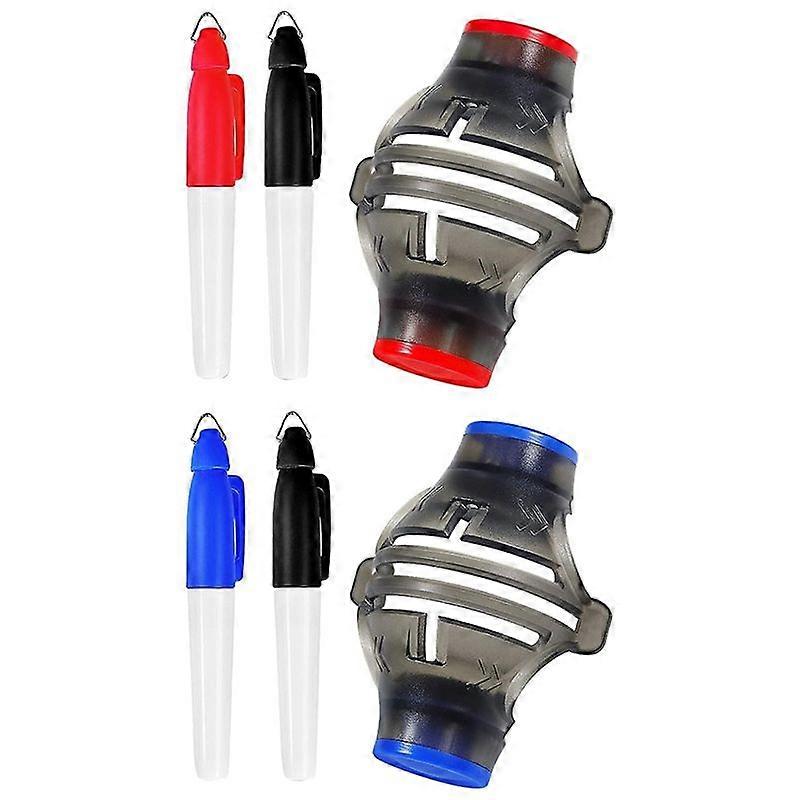 Golf Ball Line Drawing Tool & Mark Pens Set 360-Degree Rotation Tools