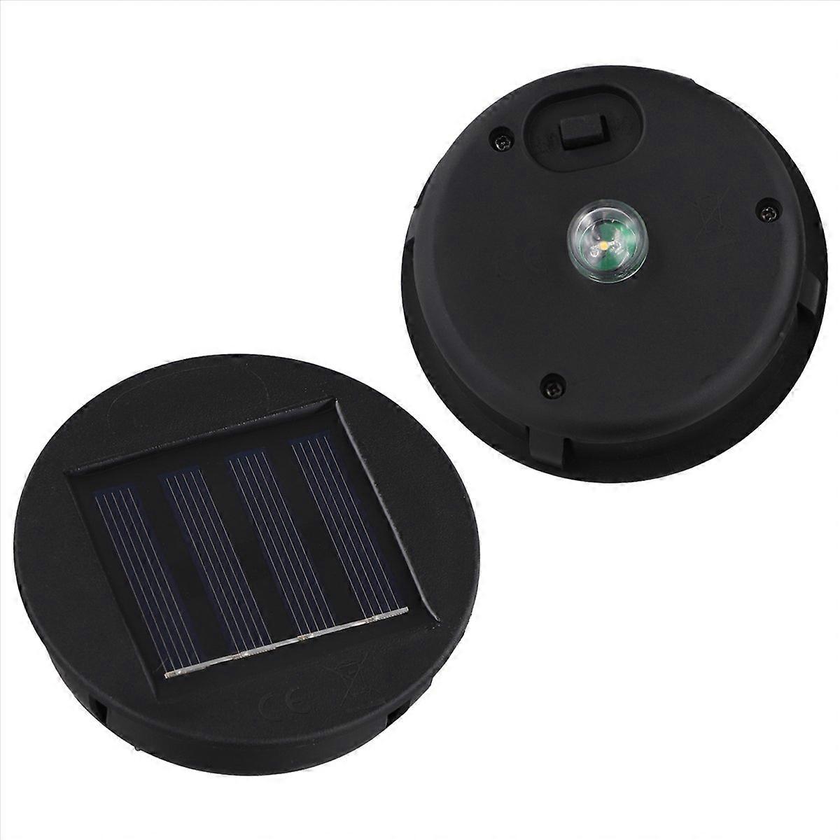 2 Pack Solar Lights Replacement Top Solar Panel Lantern Lid Lights