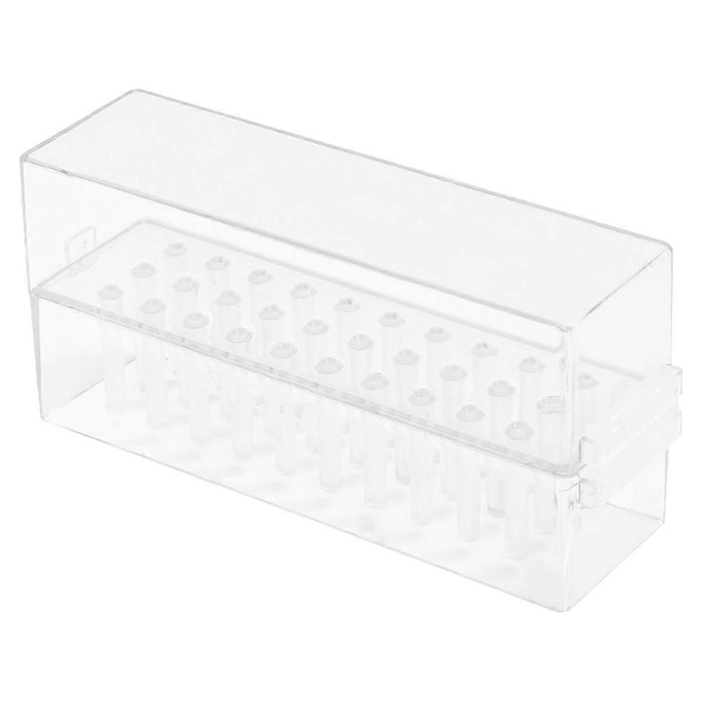 Nail Drill Bits Storage Holder for Organizing 3Pcs Transparent Case