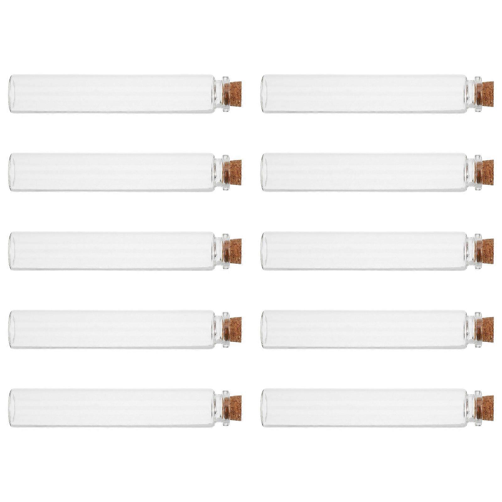 Mini botellas de vidrio para fósforos, para almacenamiento, 10 unidades