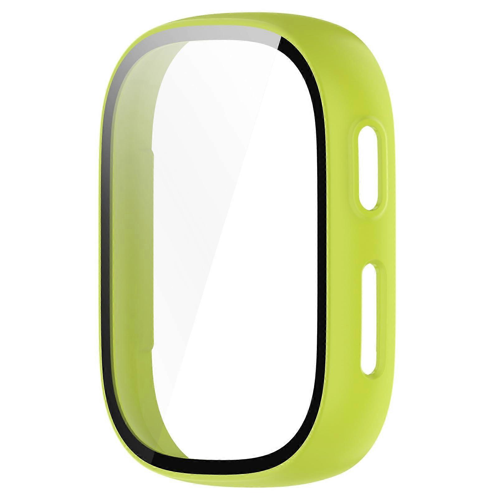 Smartwatch Screen Protector Case with Tempered Glass, Full Coverage, Shockproof, Green