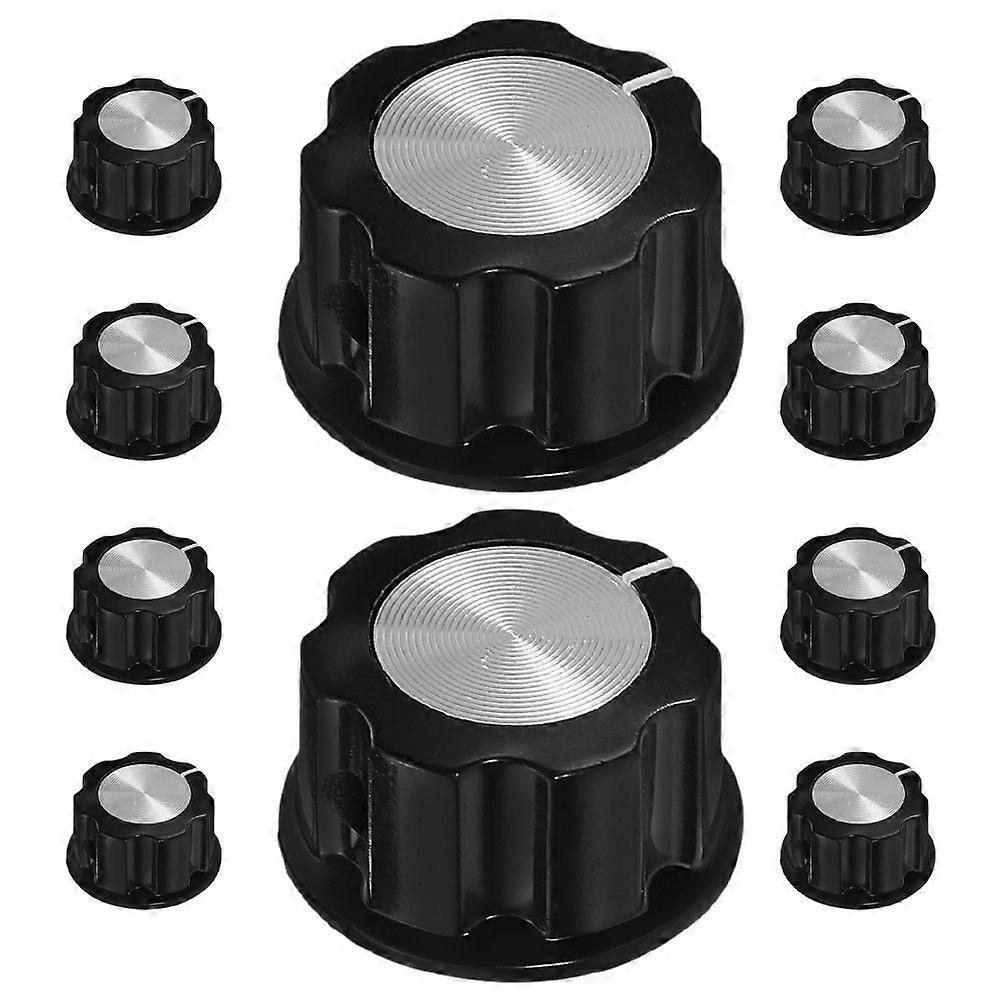 Volume Control Potentiometer Knobs for Guitar Use 10Pcs Black Set