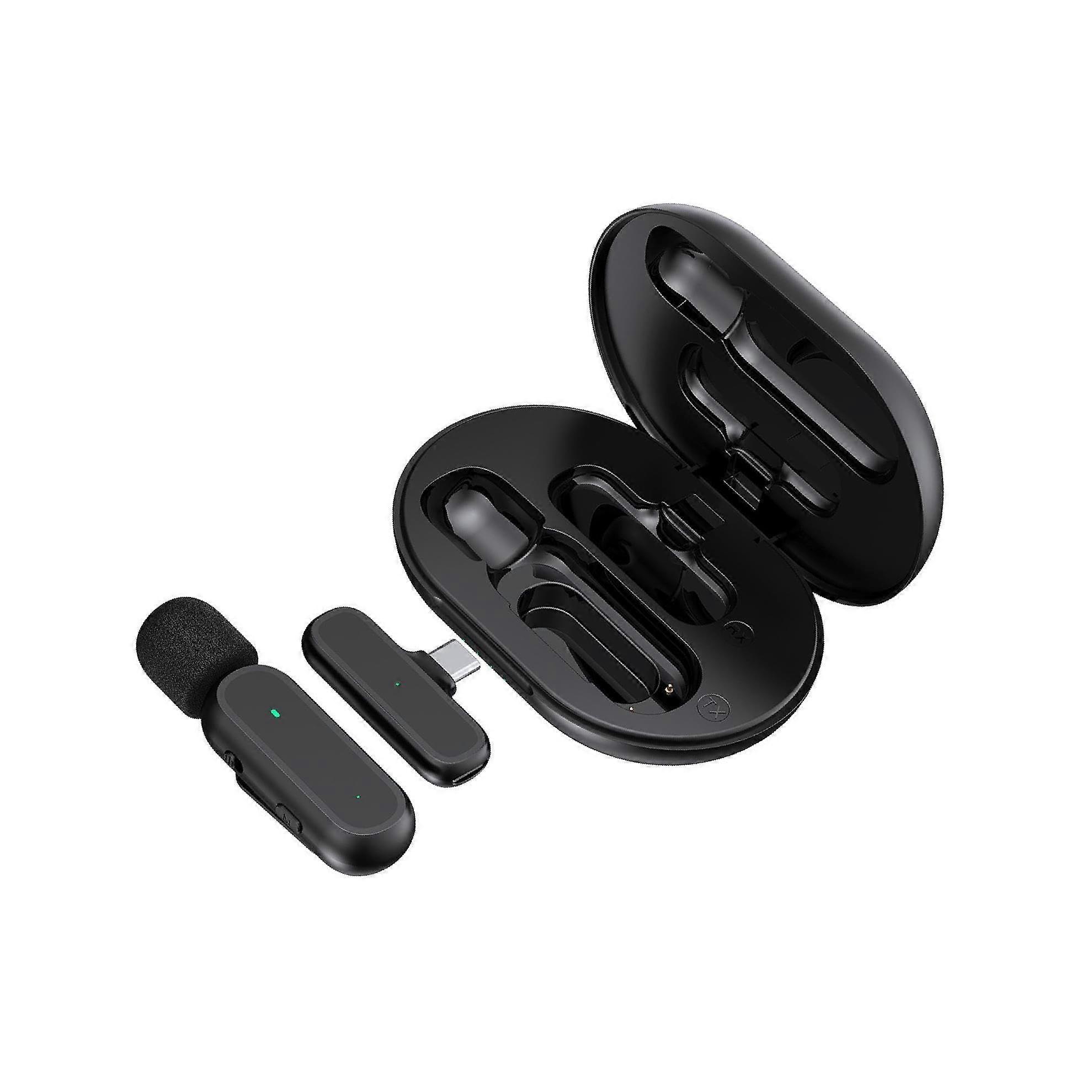 Professional Lapel Microphone with DSP For Vlogging And Live Streaming One Mic Lavalier Microphone