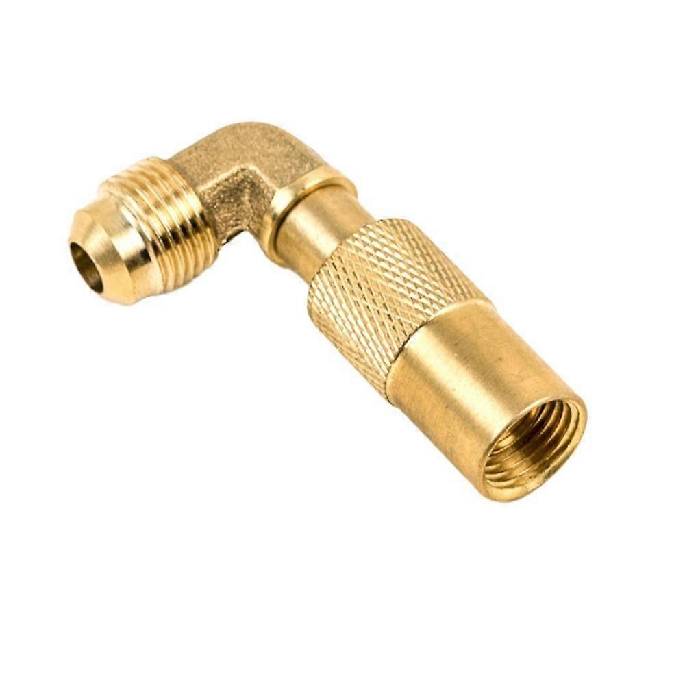 Adaptateur coud�� au Propane en laiton, 3/8 pouces, ��vas�� male, raccord de Conversion RV, basse pression pour plaques de Camping sur table Bl