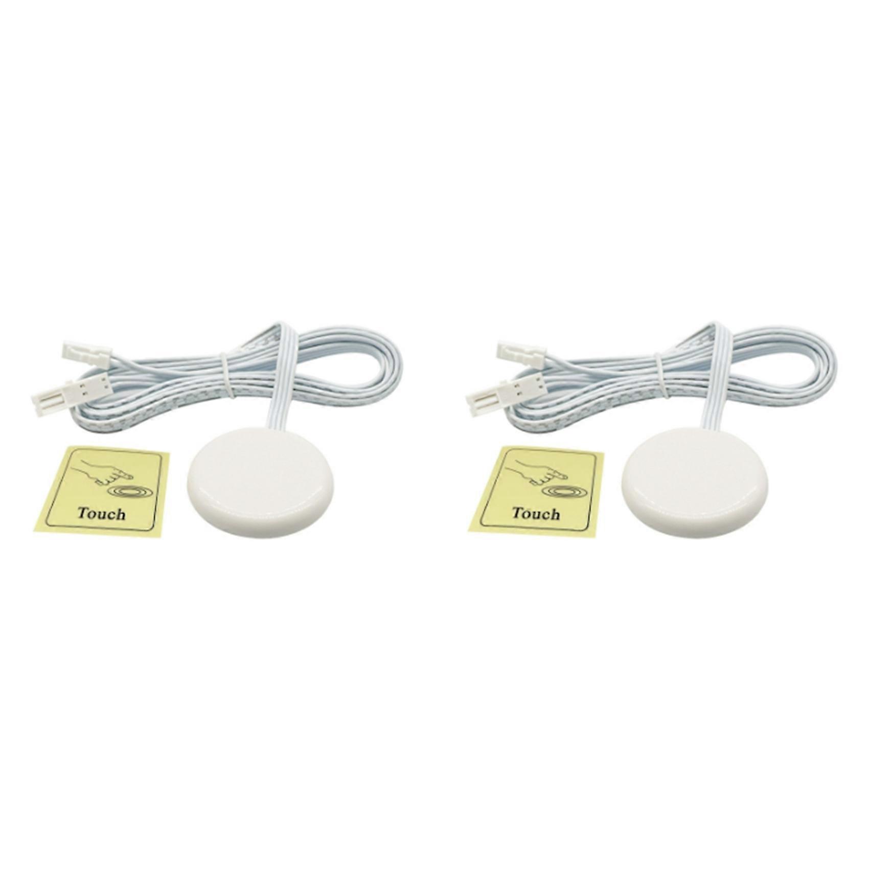 2X Penetrable Wood Panel Wireless Touch Sensor LED Light Switch Hand Sweep Control Dimmable Touch Dimmer