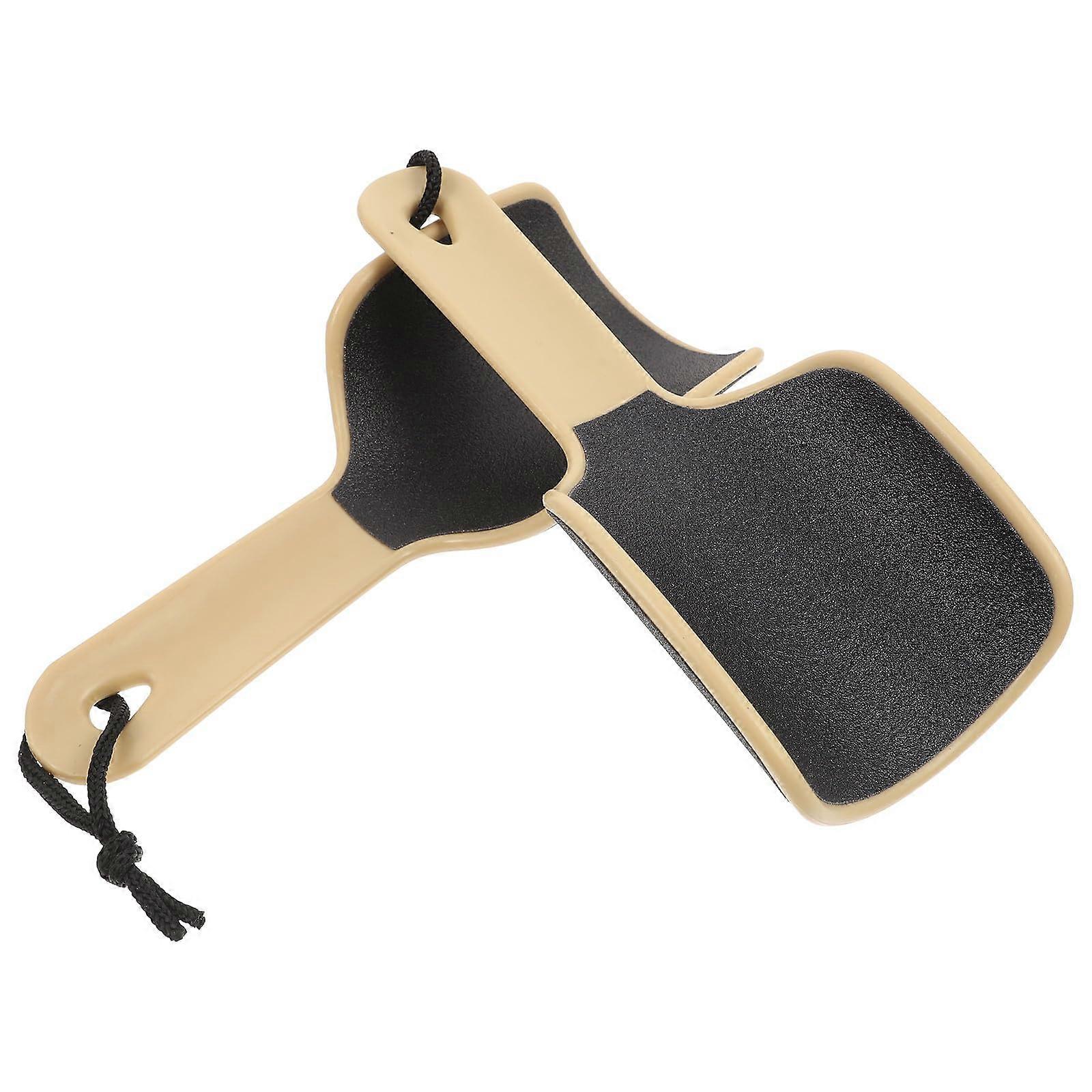 2pcs DualSided Foot File Callus Remover with Ergonomic Grip for Dead Skin and Smooth Heels