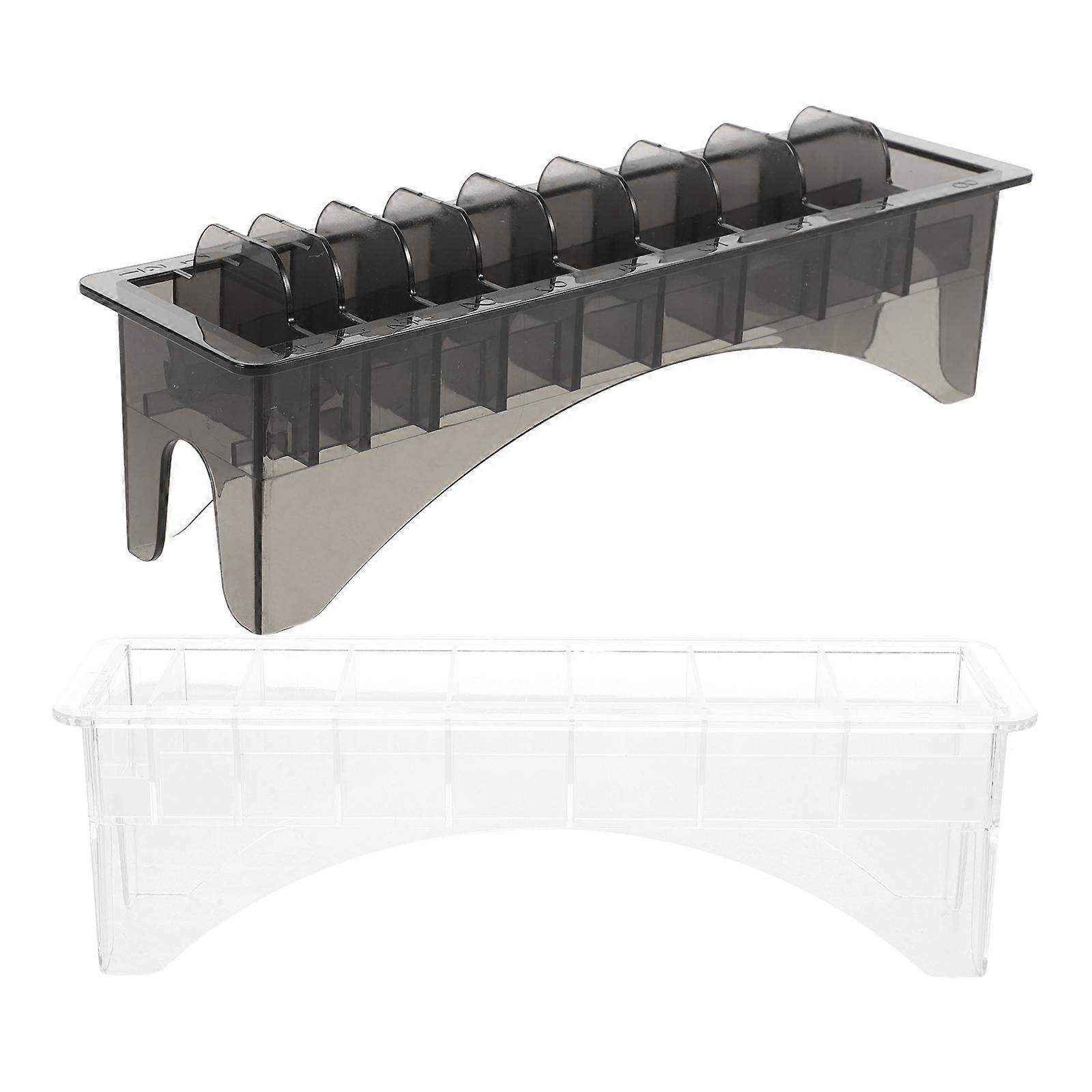 Transparent Clipper Guard Holder for Storage Use 10Pcs Plastic Organizer Box