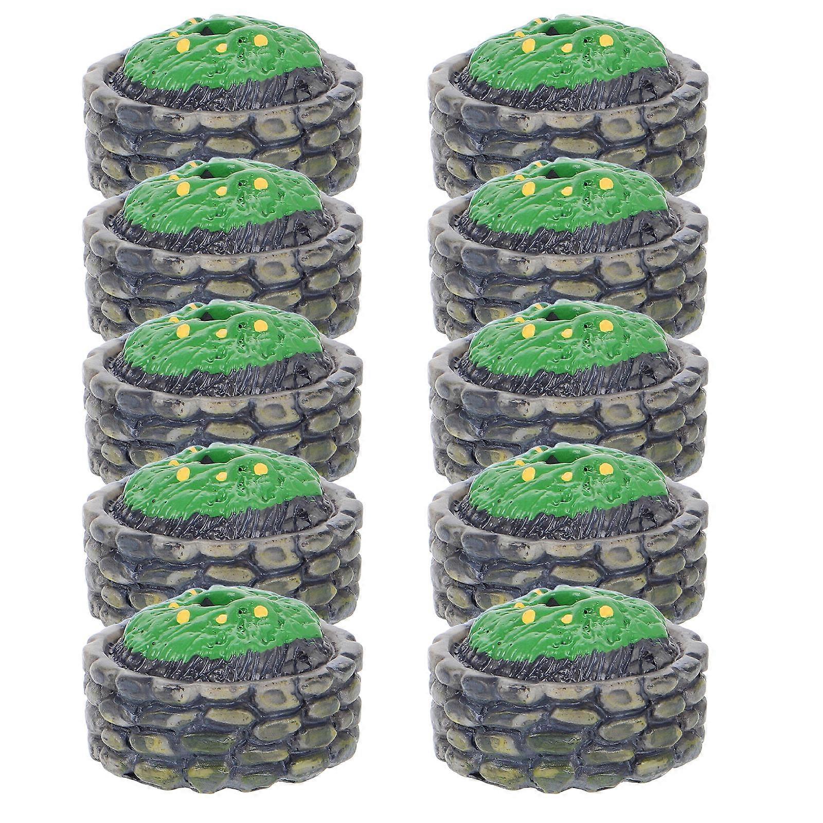 Tree Base Models Plastic for Miniature Scenery 10Pcs DIY Crafts Decoration