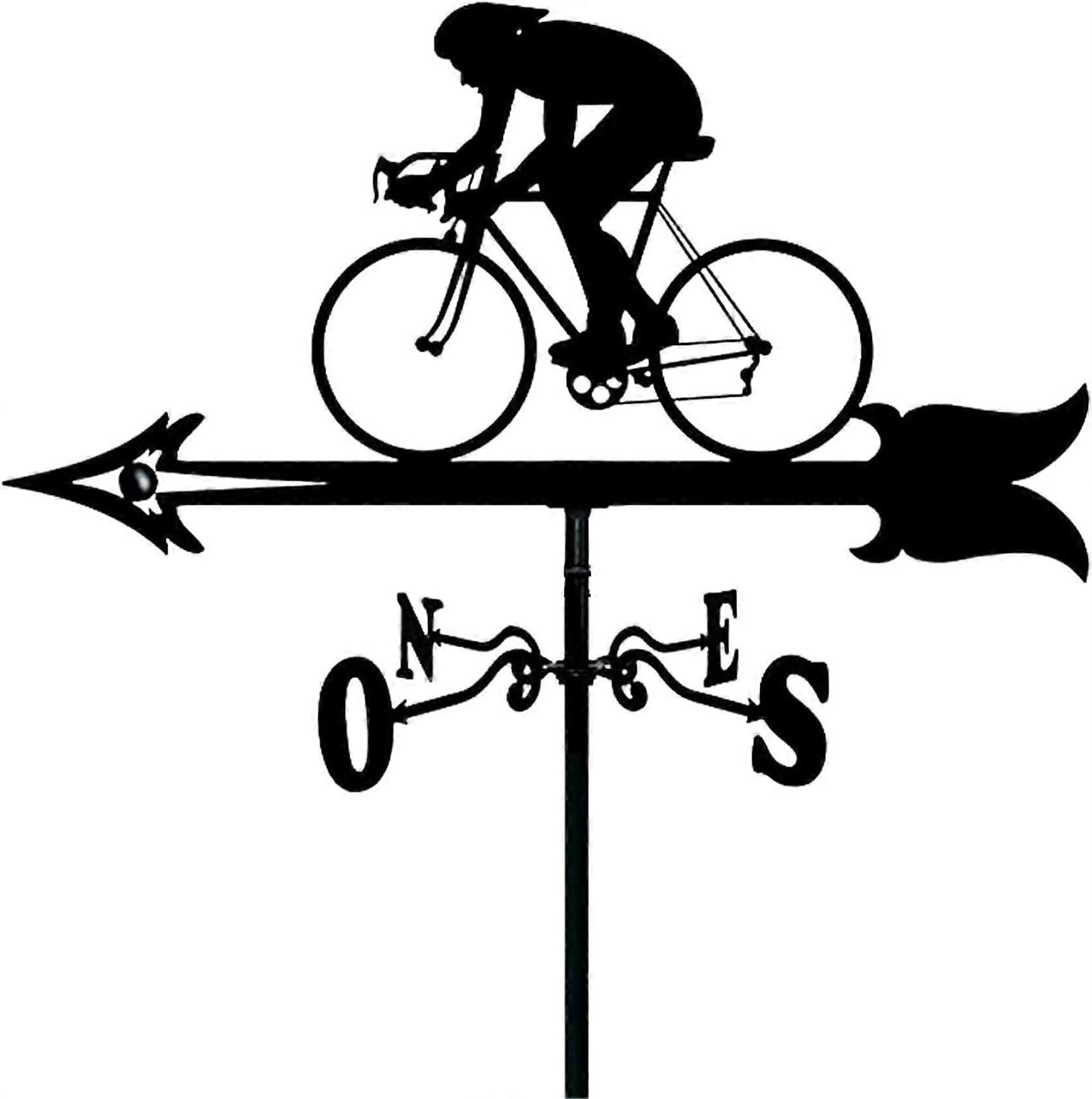 Rustproof Metal Weather Vane Garden Stake Outdoor Wind Direction Indicator Decorative