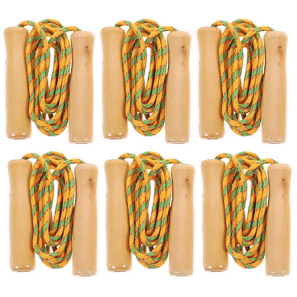 Wear-Resistant Hopping Rope Sporting Accessory Outdoor Exercise Adjustable Length 6Pcs