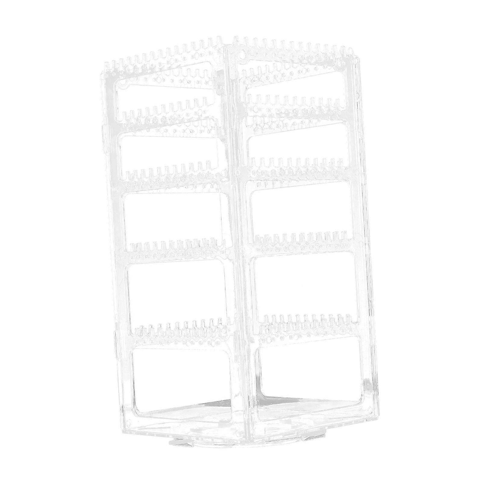 Rotating Jewelry Organizer Earring Holder for Storage ABS