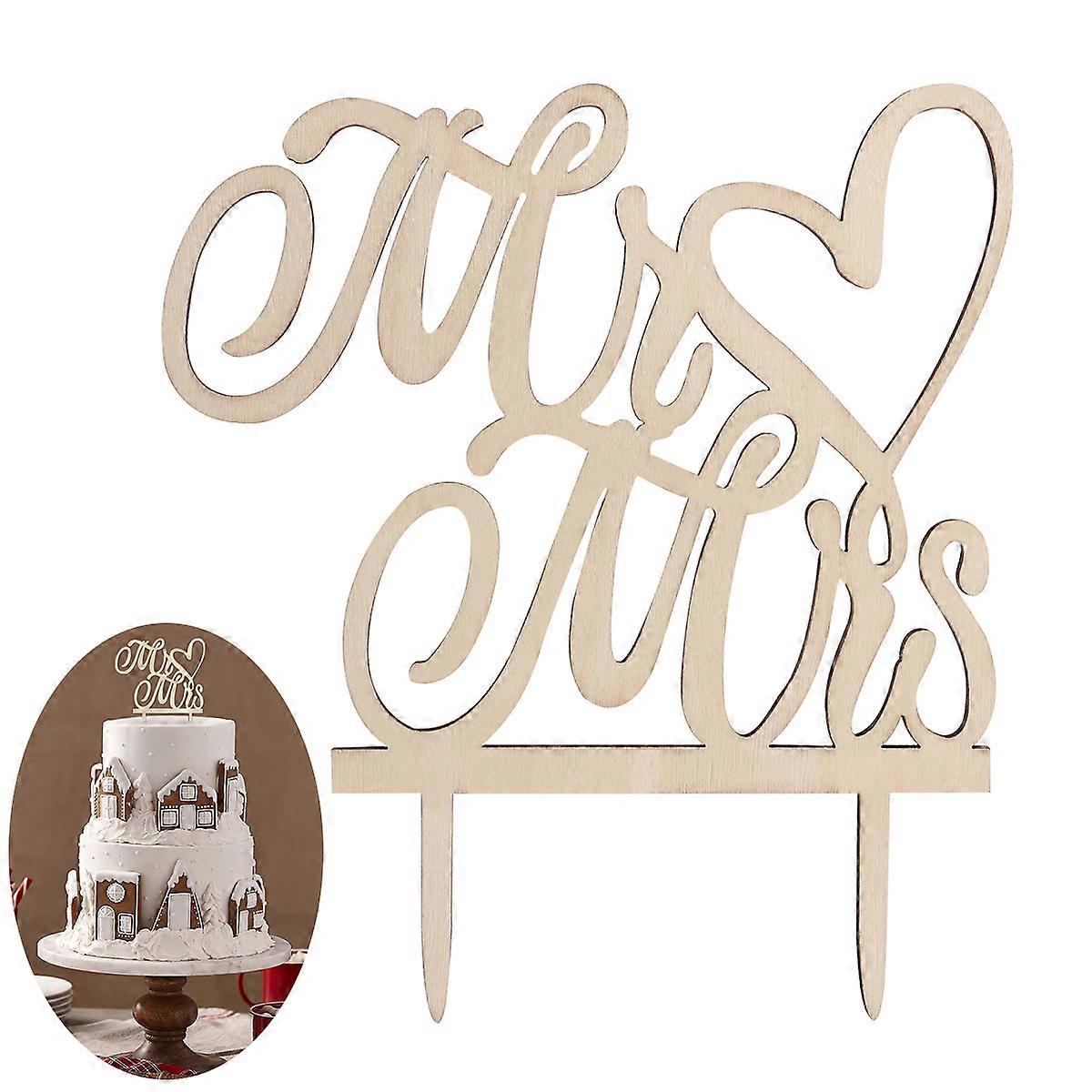 Egg Cake Topper Wood Wedding Decoration for Design