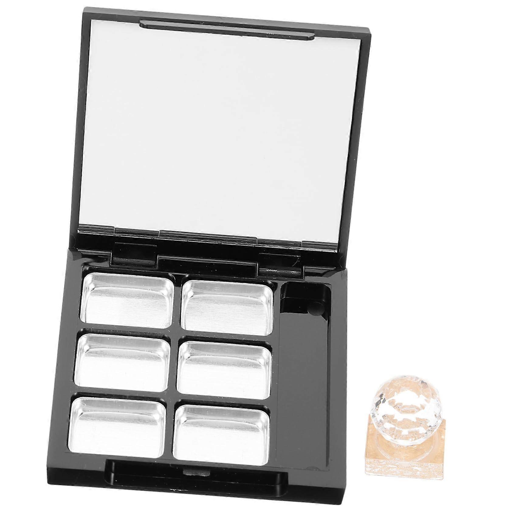 Empty Makeup Palette Set with Mirror for Eyeshadow Blush Highlighter, Compact Travel Friendly