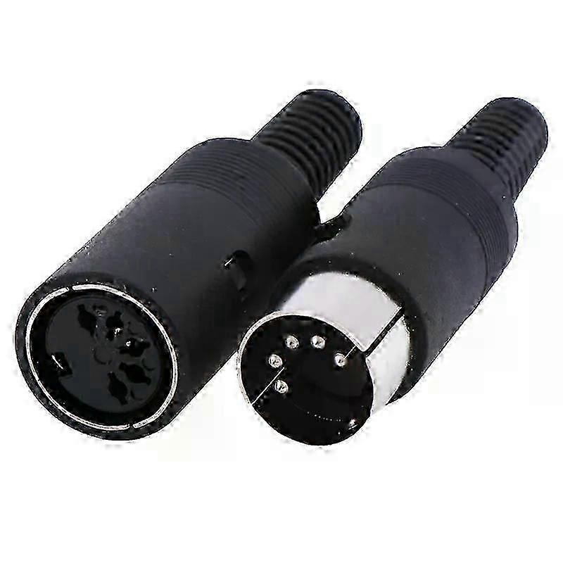 1Pc DIN Plug Socket Connector 3/4/5/6/7/8 PIN Chassis Cable Mount Chassis Cable Mount With Plastic Handle Male/Female