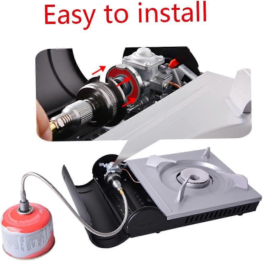 Lightweight Gas Adapter for Camping Stove - Leak-Proof & Durable