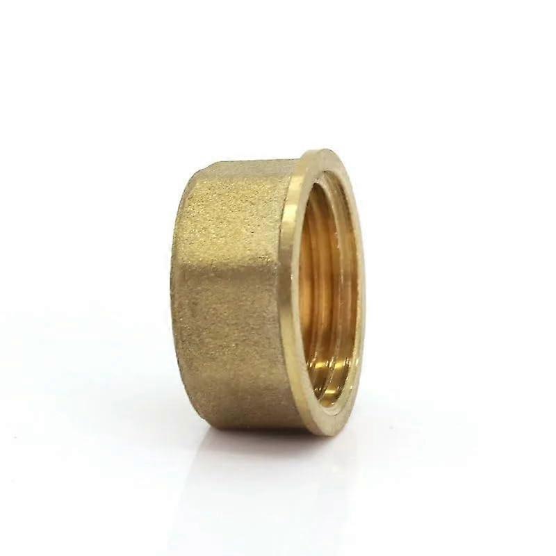Brass Pipe Cap Female Thread Hex Head End Plug with LeakProof Seal for Faucet Adapter 1pcs