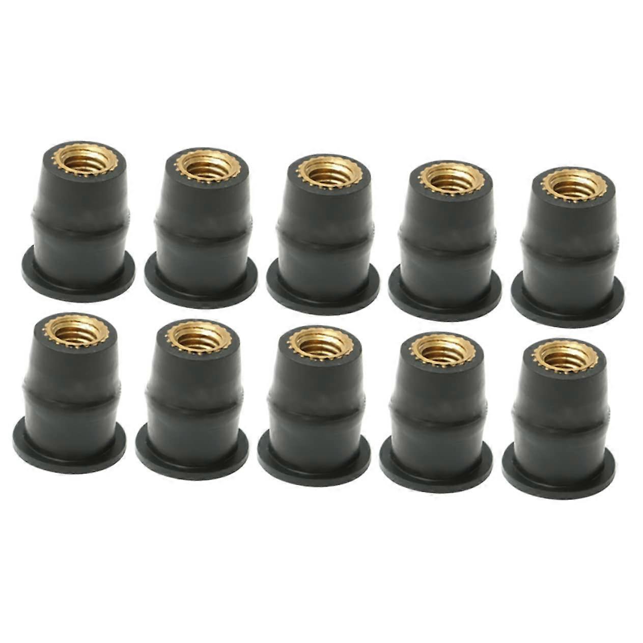 10pcs Motorcycle Windscreen Nuts Kit for Windshield Replacement Durable Copper Mounting Hardware