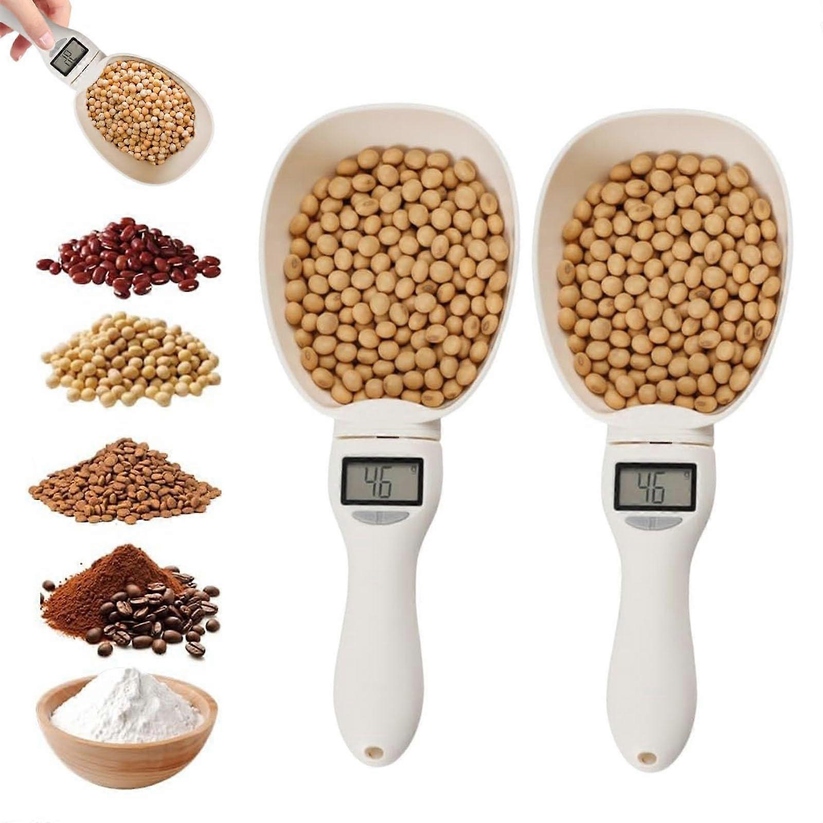 Digital Measuring Spoon with LCD Display,  Precision Electronic Spoon Scale for Cooking Baking, 2pcs