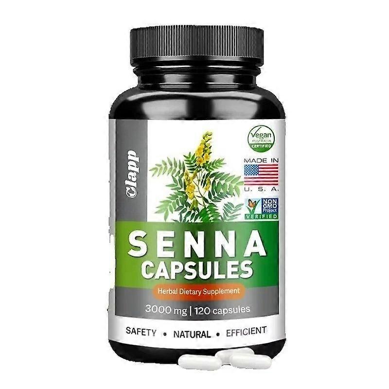 CLAPP Natural Senna Capsules Intestinal Cleansing Detox, Constipation Relief