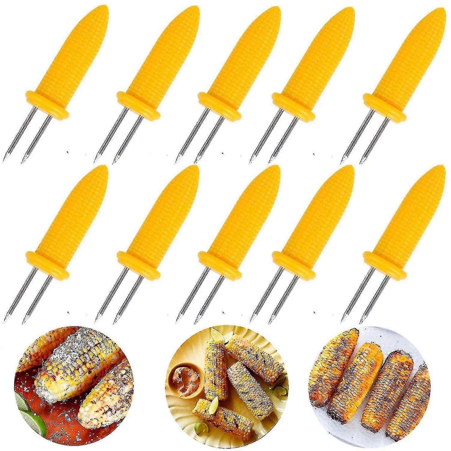 10pcs Hs,less Steel Fork For Bbq Sweet Hs