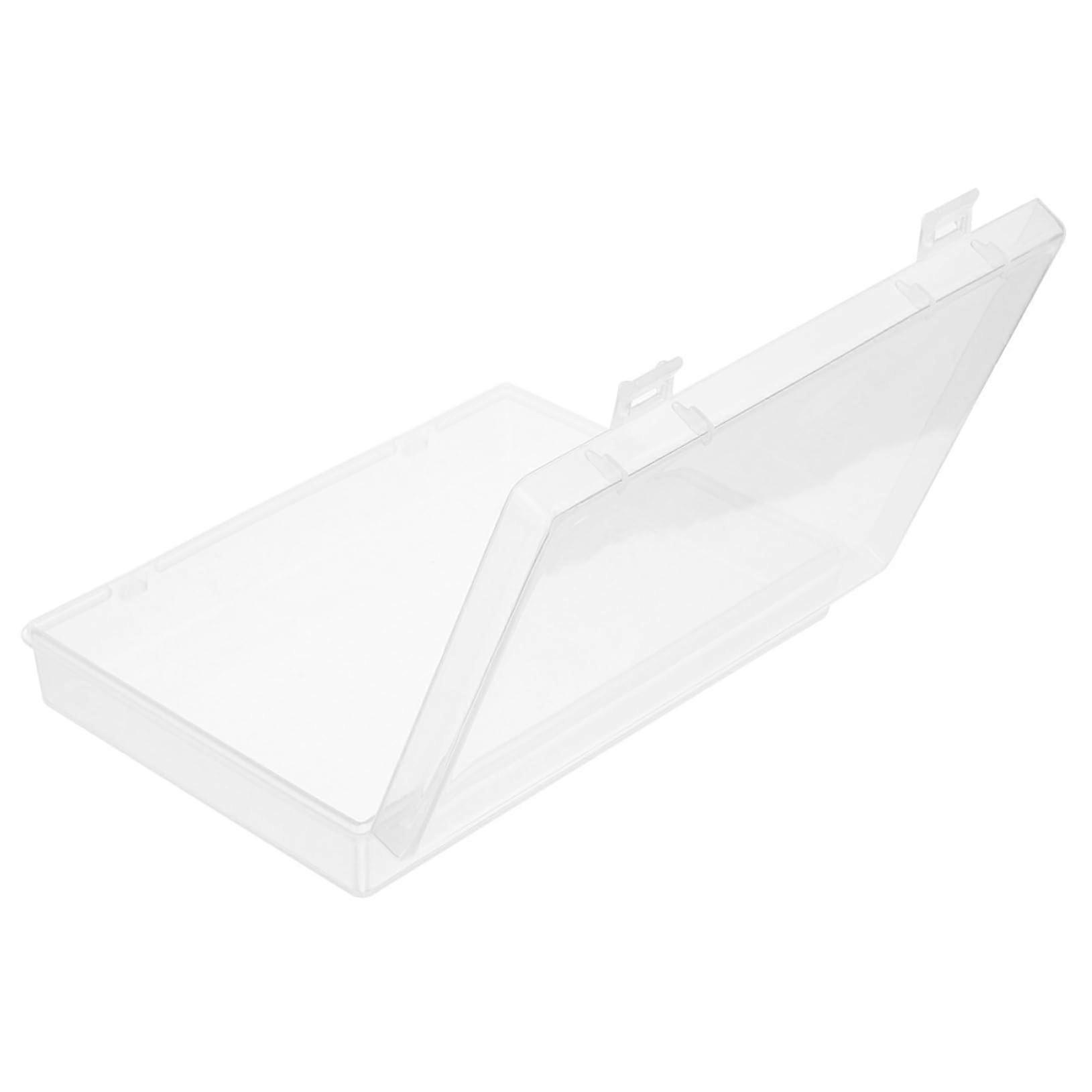 Clear Plastic Playing Card Storage Box Poker Card Case with Rectangular Design for Travel