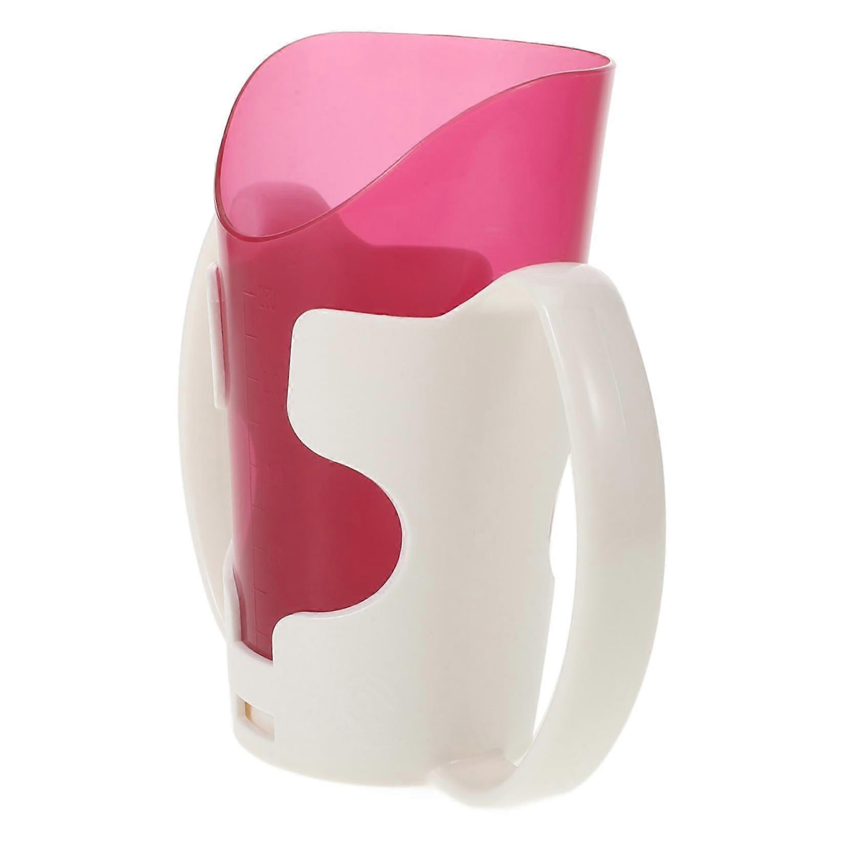 Liquid Feeding Cup for Elderly and Disabled with Easy Grip Handle and SpillReducing Straw