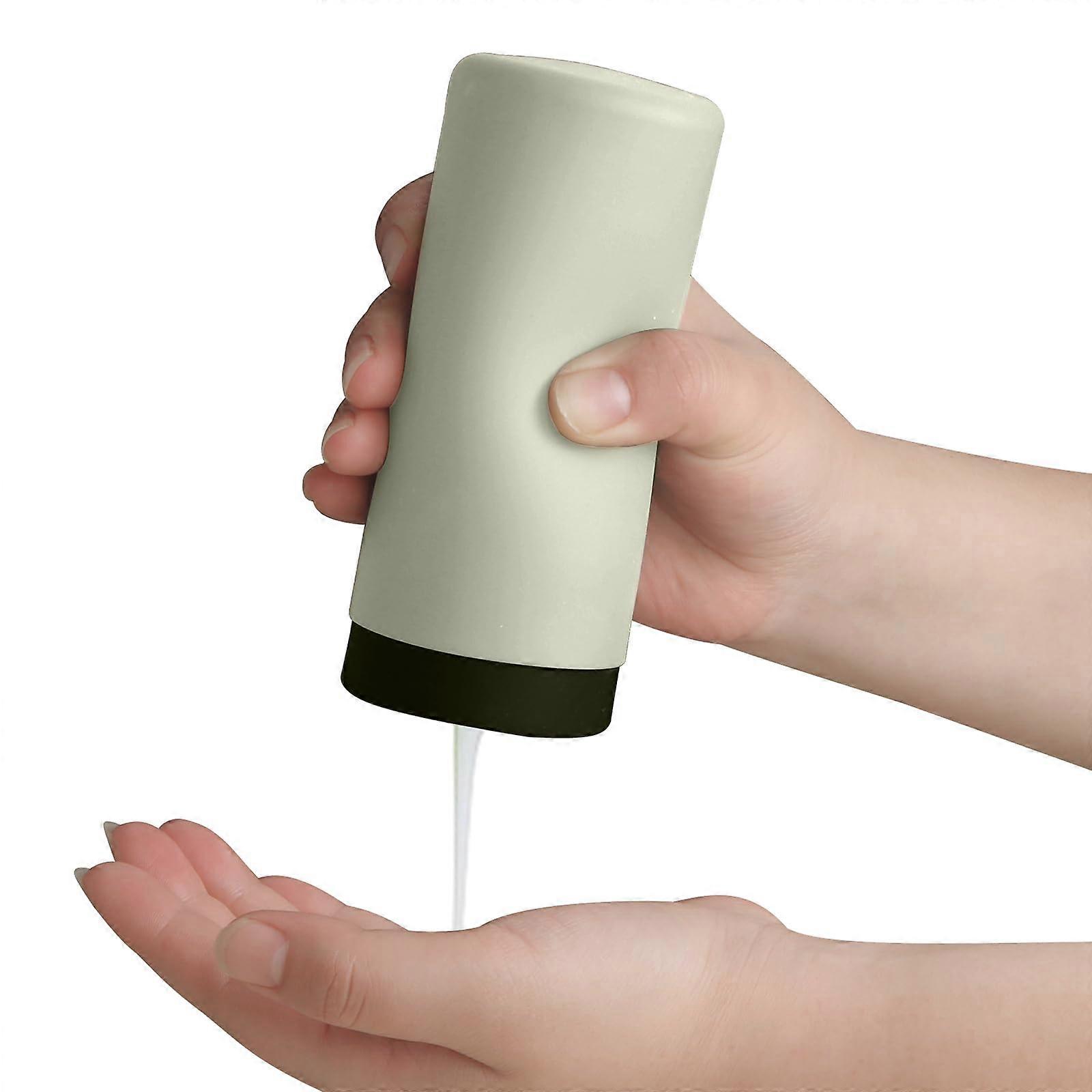 Silicone Dish Soap Dispenser for Kitchen Sink, 8.5oz Light Green, NoDrip, Easy Refill