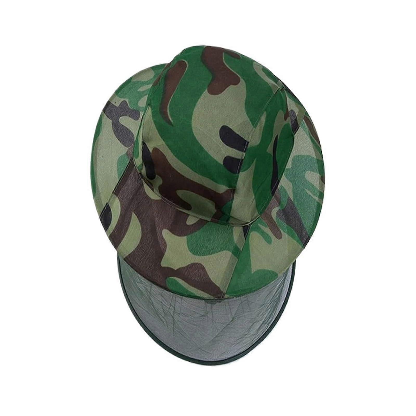 Green Beekeeping Hat with  Visibility Veil, Mesh Bee Protection Face Cover, 3 Pcs