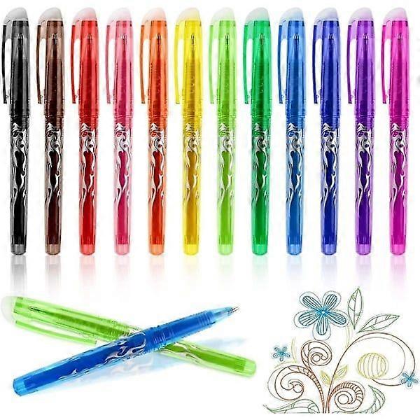12-Pack Erasable Gel Ink Pens  Erasable and Precise Writing