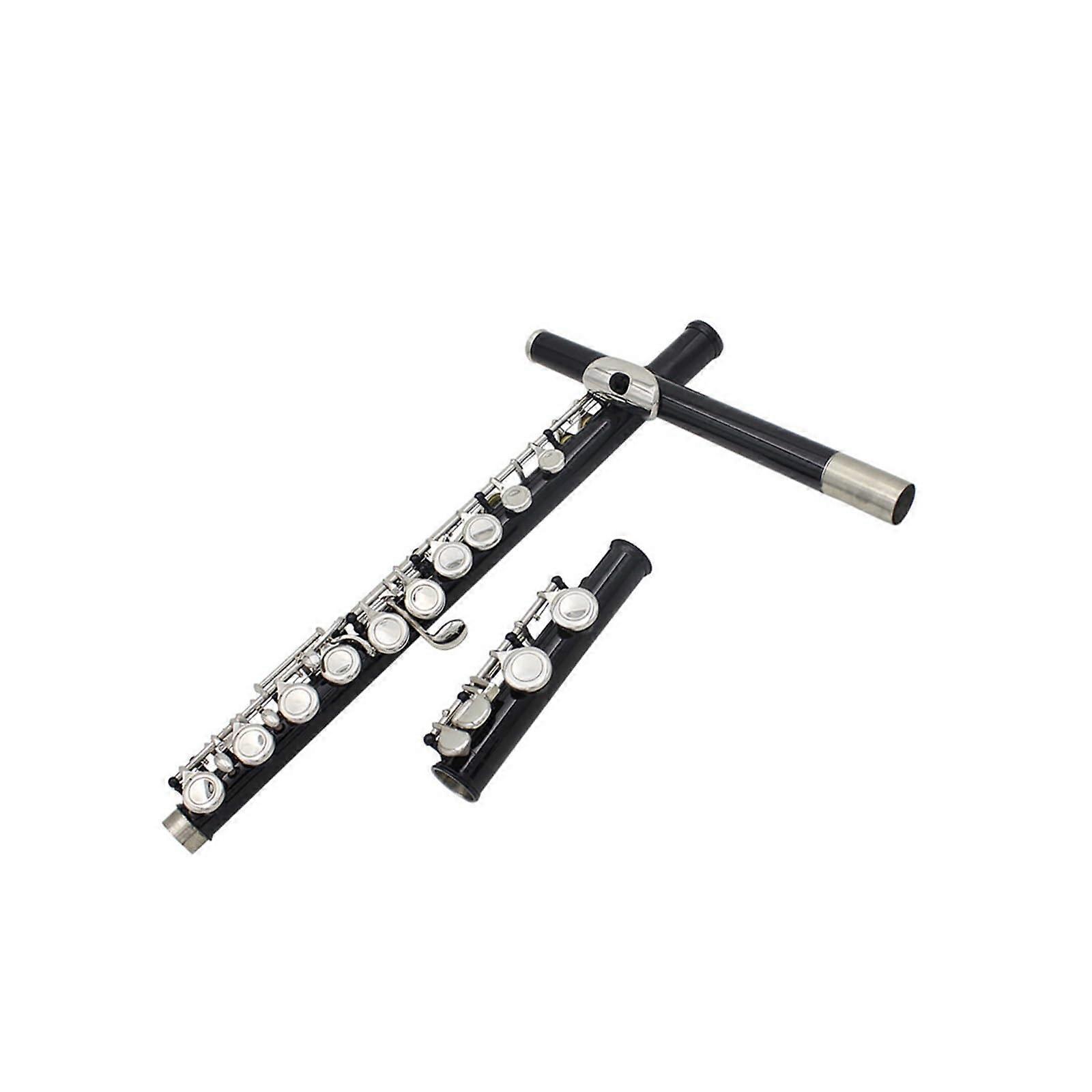Beginner Student Flute 16 Hole C Key E White Copper with Leather Case and Accurate Intonation