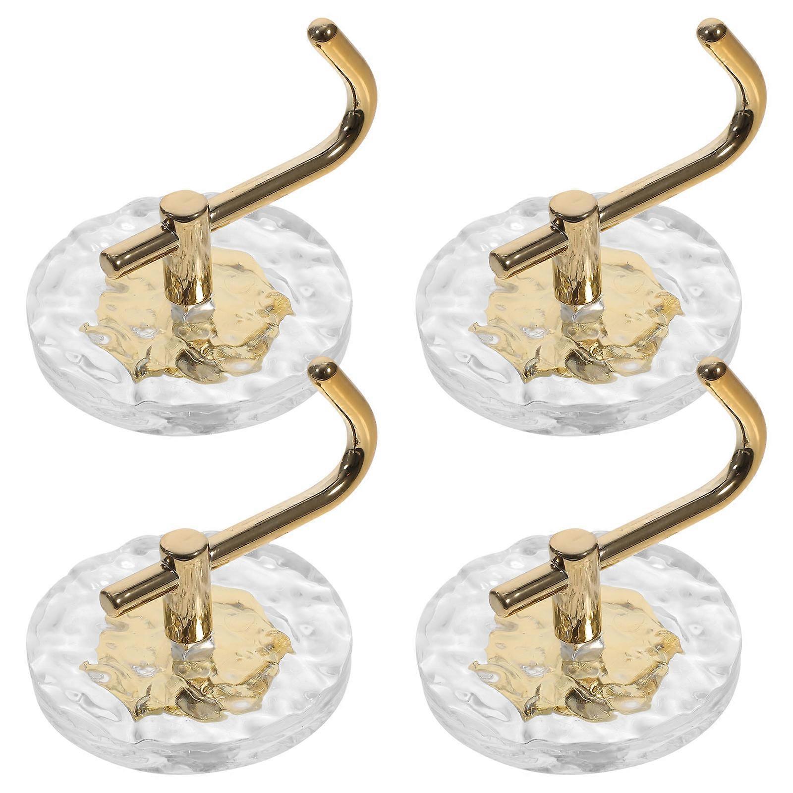 Strong Adhesive Robe Hooks for Hanging 4Pcs Self Adhesive Wall Hooks