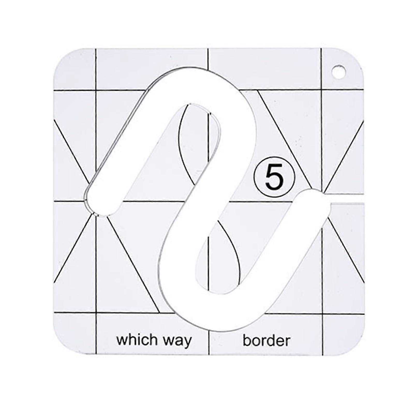 Quilting Ruler Acrylic Sewing Template with Precision Guide for Patchwork and Embroidery, 5 Styles