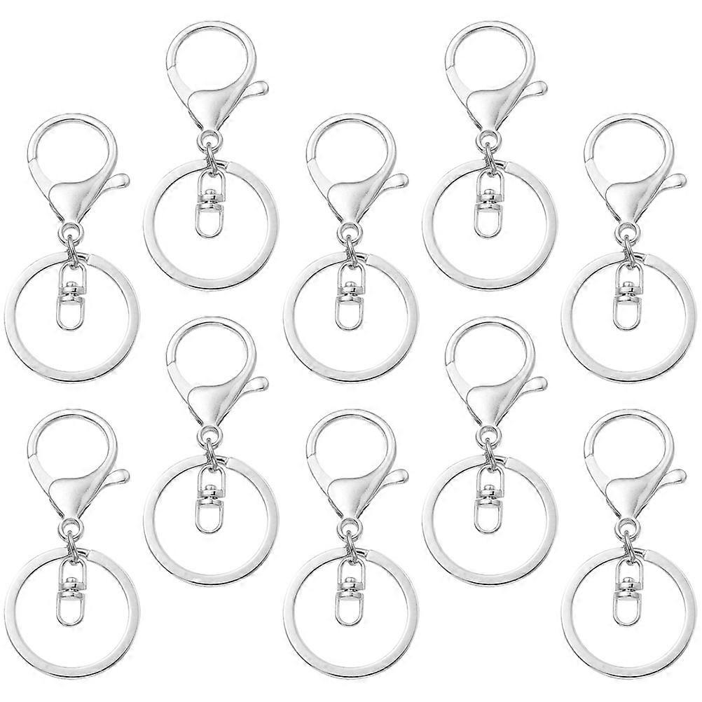 Metal Keychain Hooks 10Set Durable Keychains for Carry Decorations Daily Use