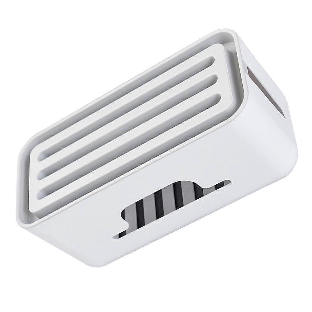 Cable Patch Board Box Storage Organizer for Desktop Use 1Pcs Grey ABS