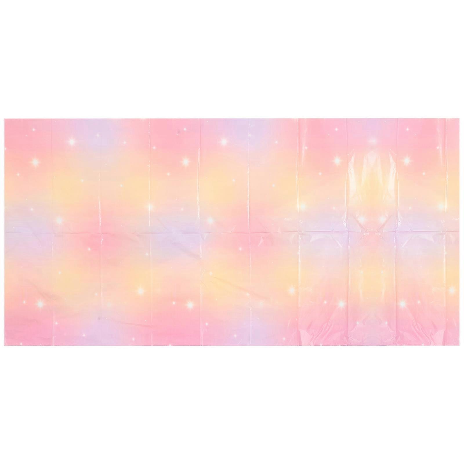 Disposable Rectangular Tablecloth for Party Use 2Pcs Multicolor Table Cloth