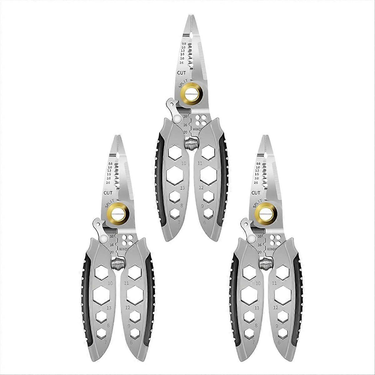 Professional Multi-Purpose Wire Stripping Tool, 7-Inch (3PCS)