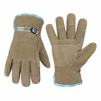 Gants d'hiver pour femmes, gants en peau de cerf, gants résistants et chauds, gants de travail d'hiver doux unisexes