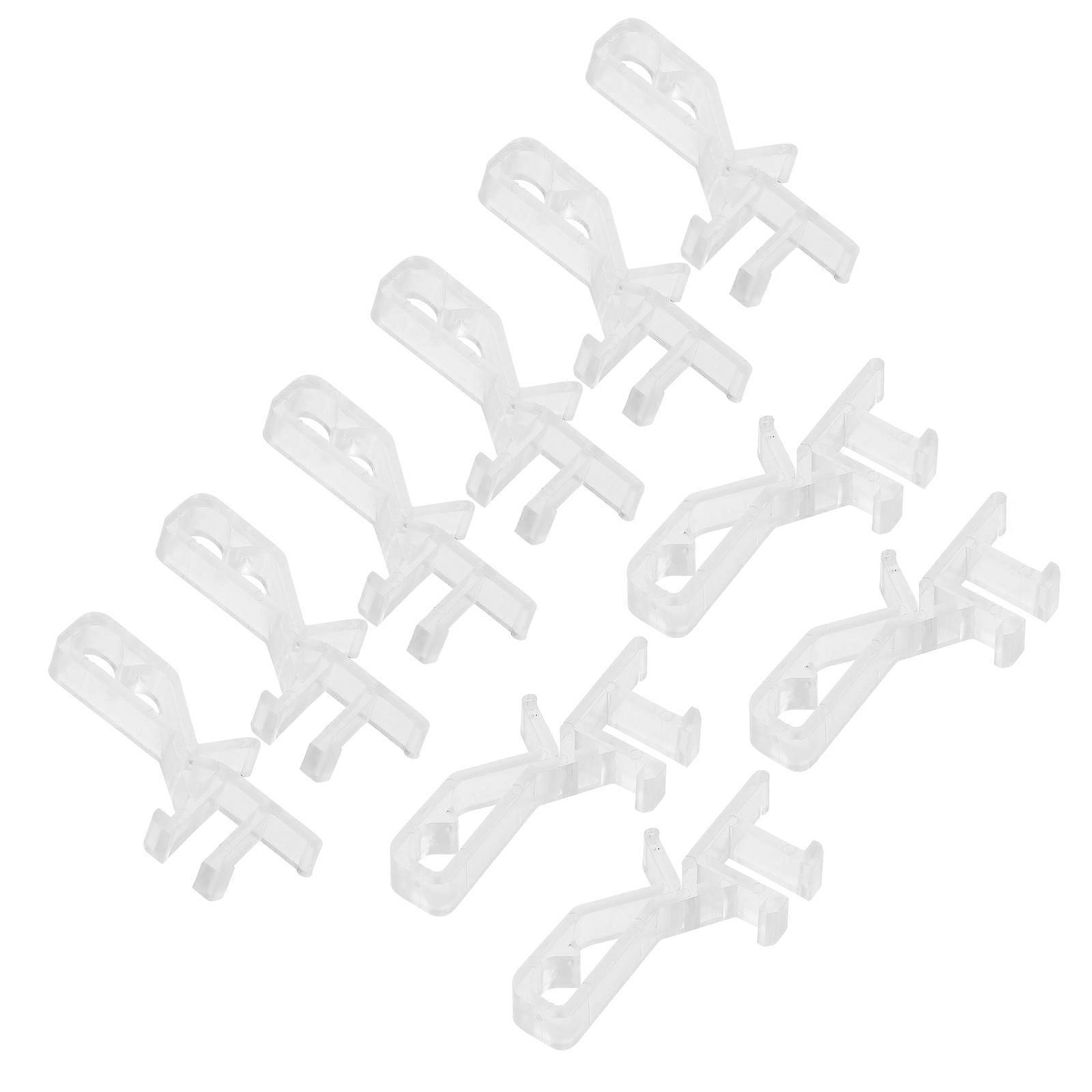 Blind Valance Clips Transparent for Window Blind Replacement 60Pcs