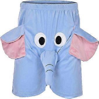 Cueca Boxer com Estampa de Tromba de Elefante - Divertida e Inusitada - Presente Ideal para Brincadeiras - Shorts Esportivos Masculinos de Algodão