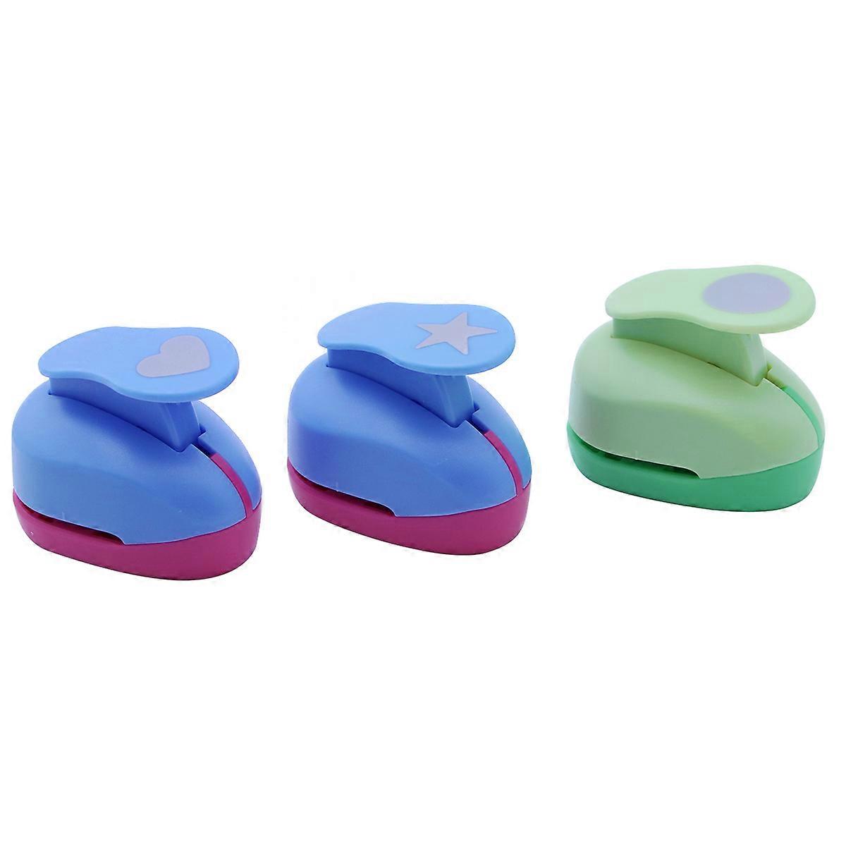 Assorted Color Paper Punches for Crafts Function 6Pcs Scrapbooking Tools