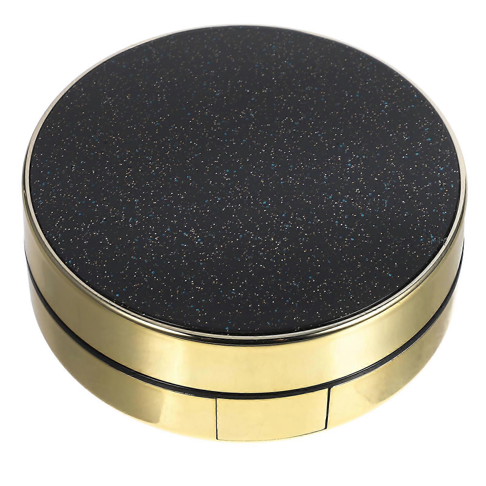 Round Empty Box Two-Layers for Holding Cream Use Refillable Black Container